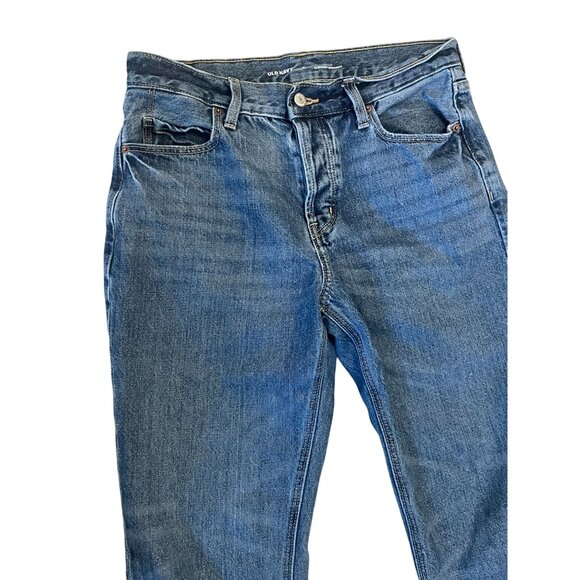 Slouchy Straight button fly sz 4 Old Navy women's jeans - Picture 2 of 7